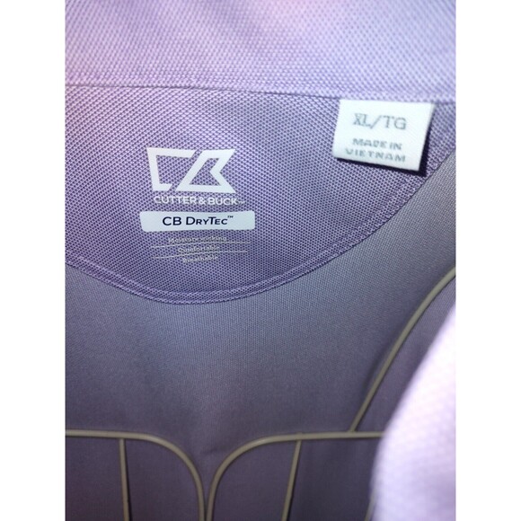 5/$25 EUC Sz XL 1/2 Zip Pullover Polo Golf Shirt Top Lavender CB DryTec - Picture 3 of 6